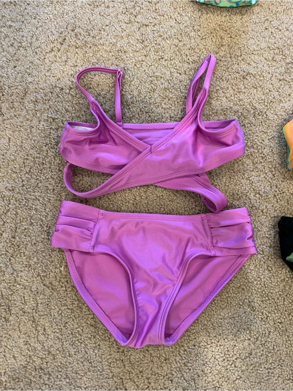 art class Kids Bikini Set Assorted Colors - Black, Green, Pink, Blue, Rainbow